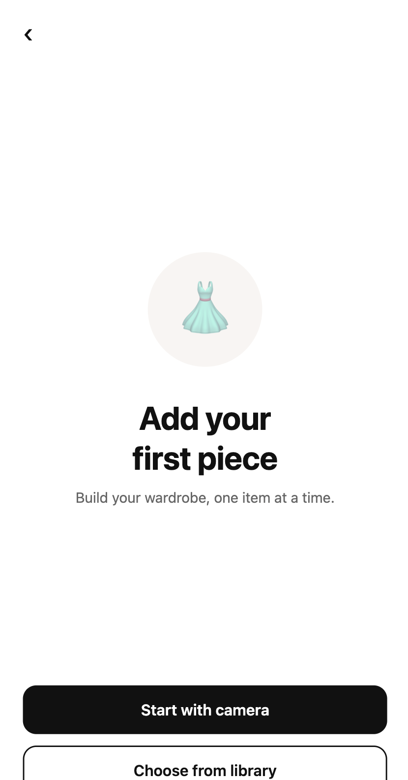 Vêtu — Add your first piece to your wardrobe